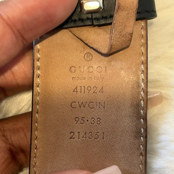 Gucci Black Guccissima Leather Belt - Picture 2 of 16